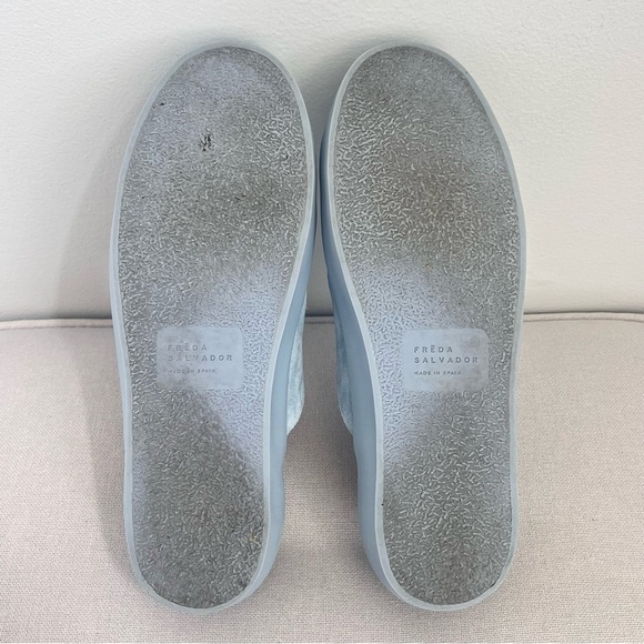 Freda Salvador LIBBY D'ORSAY SNEAKER Blue Suede Size 8 - Picture 12 of 16